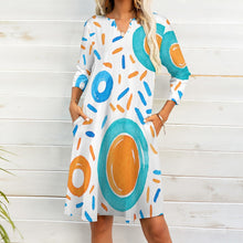 Load image into Gallery viewer, Ti Amo I love you - Exclusive Brand - 7-Point Long Sleeved Dress
