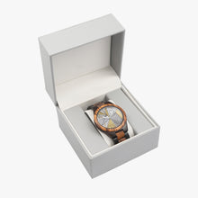 Load image into Gallery viewer, Ti Amo I love you - Exclusive Brand - Unisex Geometrical Designer Indian Ebony Wood Watch
