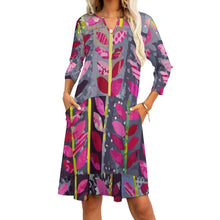 Load image into Gallery viewer, Ti Amo I love you - Exclusive Brand - 7-Point Long Sleeved Dress
