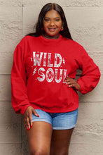 Load image into Gallery viewer, Simply Love Full Size WILD SOUL Graphic Sweatshirt
