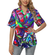 Load image into Gallery viewer, Ti Amo I love you - Exclusive Brand  - Women&#39;s Hawaiian Shirts - Sizes S-2XL
