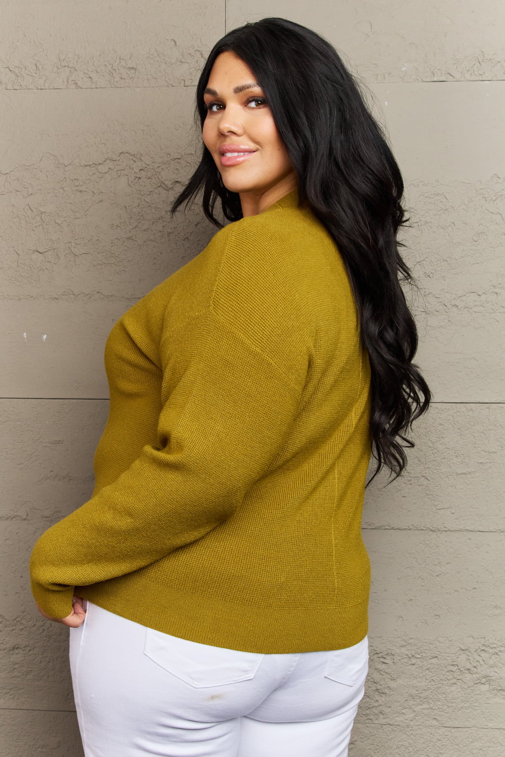 Zenana Kiss Me Tonight Full Size Button Down Cardigan in Chartreuse - Only Sizes M-2XL Left