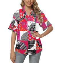 Load image into Gallery viewer, Ti Amo I love you - Exclusive Brand  - Women&#39;s Hawaiian Shirts - Sizes S-2XL
