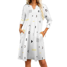 Load image into Gallery viewer, Ti Amo I love you - Exclusive Brand - 7-Point Long Sleeved Dress
