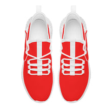 Load image into Gallery viewer, Ti Amo I love you - Exclusive Brand  - Red -  Double Heart - Womens Mesh Knit Shoes - White Soles
