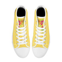 Load image into Gallery viewer, Ti Amo I love you - Exclusive Brand - High-Top Canvas Shoes - White Soles
