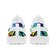 Load image into Gallery viewer, Ti Amo I love you - Exclusive Brand  - Mens / Womens - Blue Zodiac, Curious Blue, Malachite, Purple Heart - Tie- Dye - Mesh Knit Shoes - White Soles
