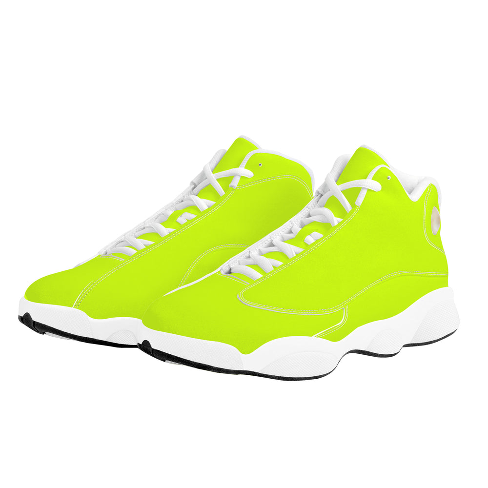 Ti Amo I love you - Exclusive Brand  -Artic Lime - Mens / Womens - Unisex  Basketball Shoes - White Laces