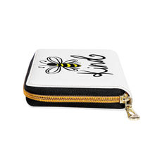 Load image into Gallery viewer, Ti Amo I love you - Exclusive Brand  - White - Bee Kind - Zipper Purse Clutch Bag
