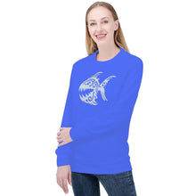 Load image into Gallery viewer, Ti Amo I love you - Exclusive Brand  - Neon Blue - Angry Fish - Women&#39;s Sweatshirt
