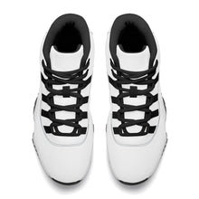 Load image into Gallery viewer, Ti Amo I love you - Exclusive Brand - White - Black Lettering - High Top Air Retro Sneakers - Black Laces
