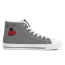 Load image into Gallery viewer, Ti Amo I love you - Exclusive Brand - High-Top Canvas Shoes - White Soles
