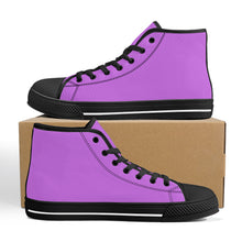 Load image into Gallery viewer, Ti Amo I love you - Exclusive Brand - High-Top Canvas Shoes - Black Soles
