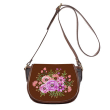 Load image into Gallery viewer, Ti Amo I love you - Exclusive Brand - Cinnamon 2 - Floral Bouquet - Saddle Bag
