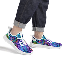 Load image into Gallery viewer, Ti Amo I love you - Exclusive Brand  - Mens / Womens - Blue Zodiac, Curious Blue, Malachite, Purple Heart - Tie- Dye - Mesh Knit Shoes - White Soles
