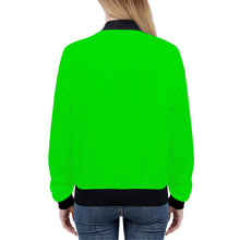 Load image into Gallery viewer, Ti Amo I love you - Exclusive Brand - Green -  Women&#39;s Bomber Jacket
