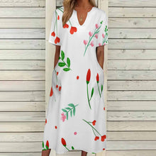 Load image into Gallery viewer, Ti Amo I love you - Exclusive Brand - Long Dress - Short Sleeves - 7-point Sleeve Long Dress - Sizes S-5XL
