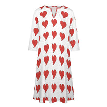 Load image into Gallery viewer, Ti Amo I love you - Exclusive Brand - 7-Point Long Sleeved Dress
