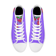 Load image into Gallery viewer, Ti Amo I love you - Exclusive Brand - High-Top Canvas Shoes - White Soles
