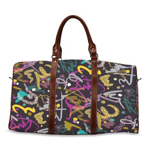 Load image into Gallery viewer, Ti Amo I love you - Exclusive Brand - 10 Styles - Travel Bag - Brown Handles
