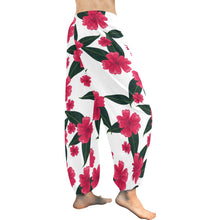 Load image into Gallery viewer, Ti Amo I love you  - Exclusive Brand  - Fushia Flowers - Women&#39;s Harem Pants
