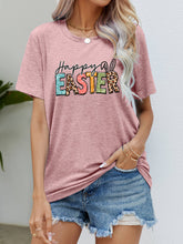 Load image into Gallery viewer, HAPPY EASTER Graphic Round Neck Tee Shirt
