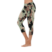 Load image into Gallery viewer, Ti Amo I love you - Exclusive Brand - Camouflage - Womens / Teen Girls / Womens Plus Size  - Low Rise Capri Leggings - Sizes 2XS-5XL
