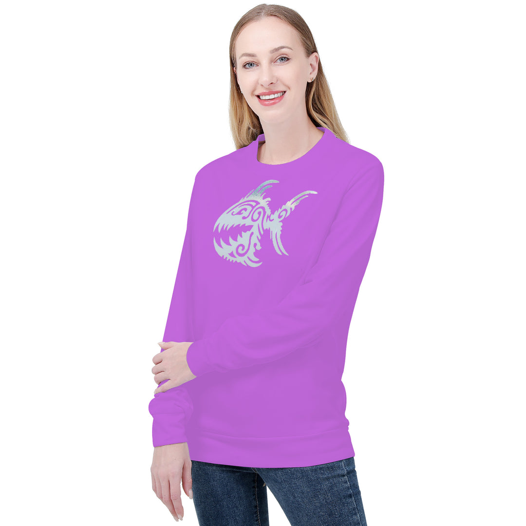 Ti Amo I love you - Exclusive Brand  - Lavender - Angry Fish - Women's Sweatshirt