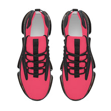 Load image into Gallery viewer, Ti Amo I love you - Exclusive Brand  - Radical Red - Script Double Heart - Air Max React Sneakers - Black Soles
