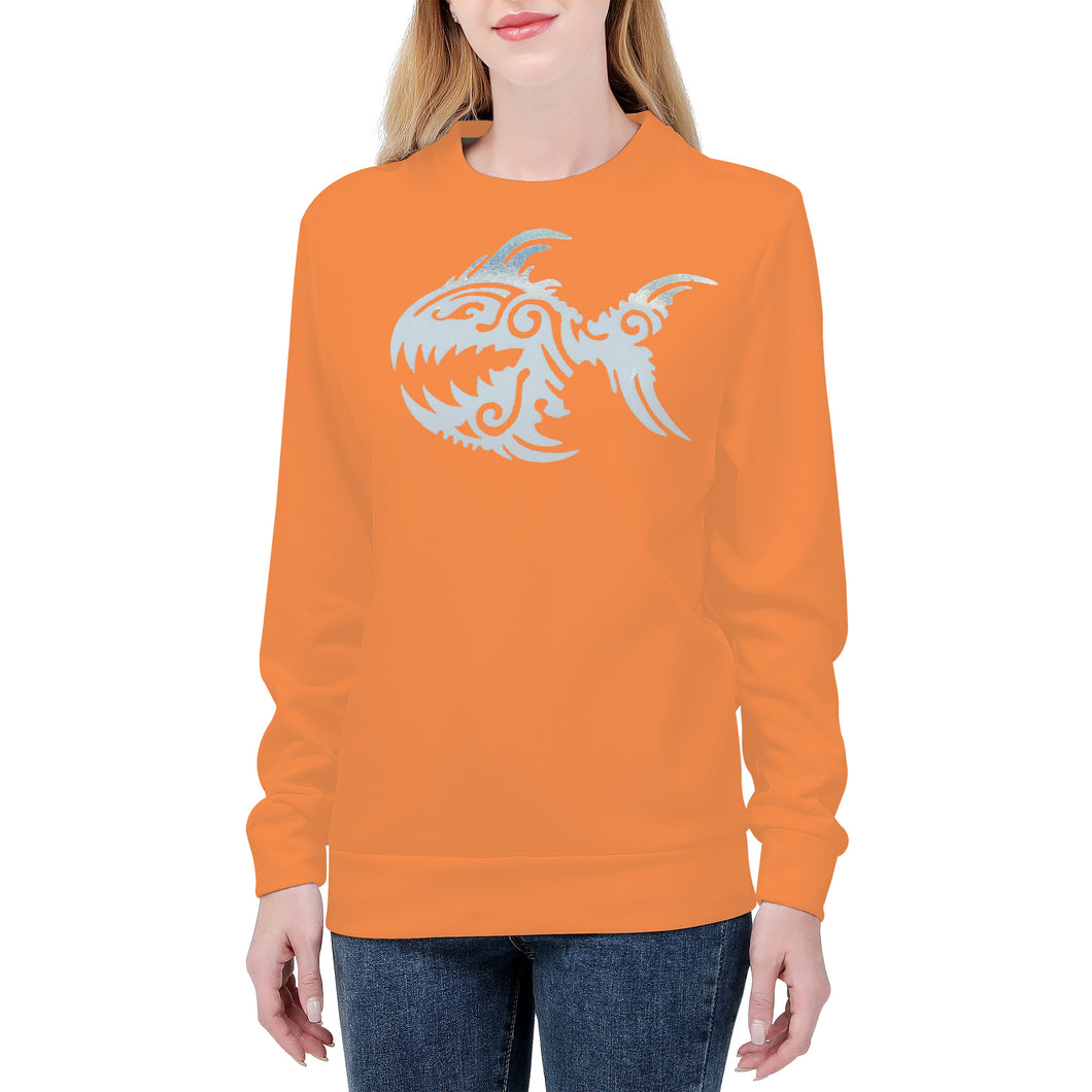 Ti Amo I love you - Exclusive Brand  - Coral - Angry Fish - Women's Sweatshirt