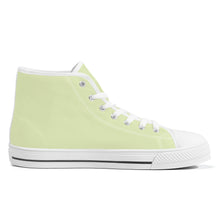 Load image into Gallery viewer, Ti Amo I love you  - Exclusive Brand - Beryl Green - Unisex High-Top Canvas Shoes - White Soles
