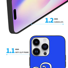 Load image into Gallery viewer, Ti Amo I love you - Exclusive Brand - Blue Blue Eyes - Double White Heart -  iPhone 14 Glass Case (3 cameras)
