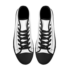 Load image into Gallery viewer, Ti Amo I love you - Exclusive Brand - White - High-Top Canvas Shoes - Black Soles
