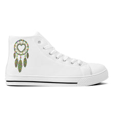 Load image into Gallery viewer, Ti Amo I love you - Exclusive Brand  - High-Top Canvas Shoes - White Soles
