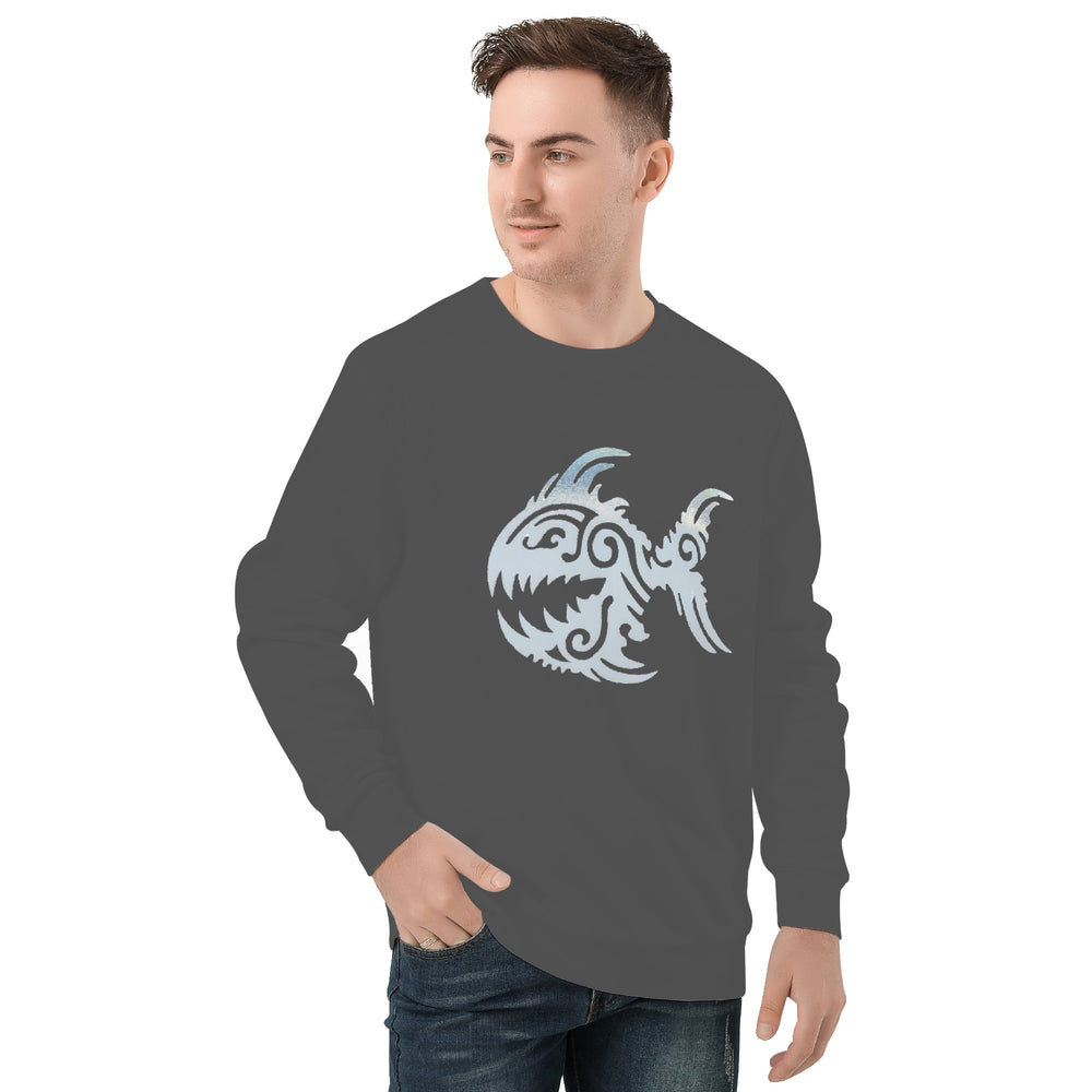 Ti Amo I love you - Davy's Grey - Angry Fish - Men's Sweatshirt
