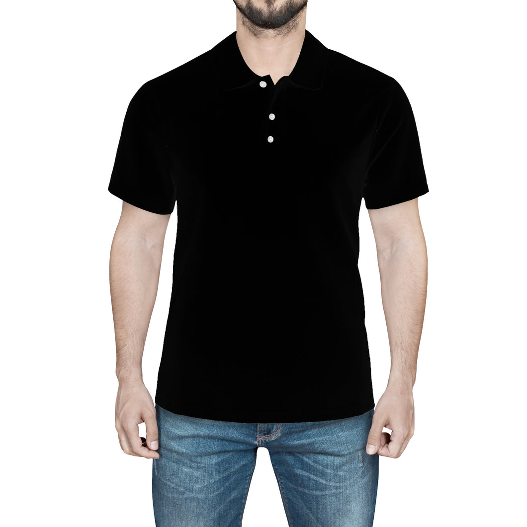 TI Amo I love you - Exclusive Brand - Mens Black  Polo Shirt