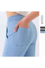 Load image into Gallery viewer, 4 Colors - Buttoned Pocketed Long Jeans
