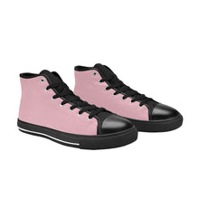 Load image into Gallery viewer, Ti Amo I love you - Exclusive Brand - Womens High Top Canvas Shoes with Black Soles
