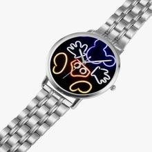 Load image into Gallery viewer, Ti Amo I love you  - Exclusive Brand  - Mickey Mouse - Unisex Designer Instafamous Steel Strap Quartz Watch
