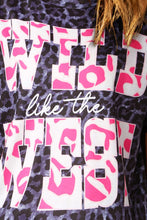 Load image into Gallery viewer, Slogan Graphic Leopard Tee
