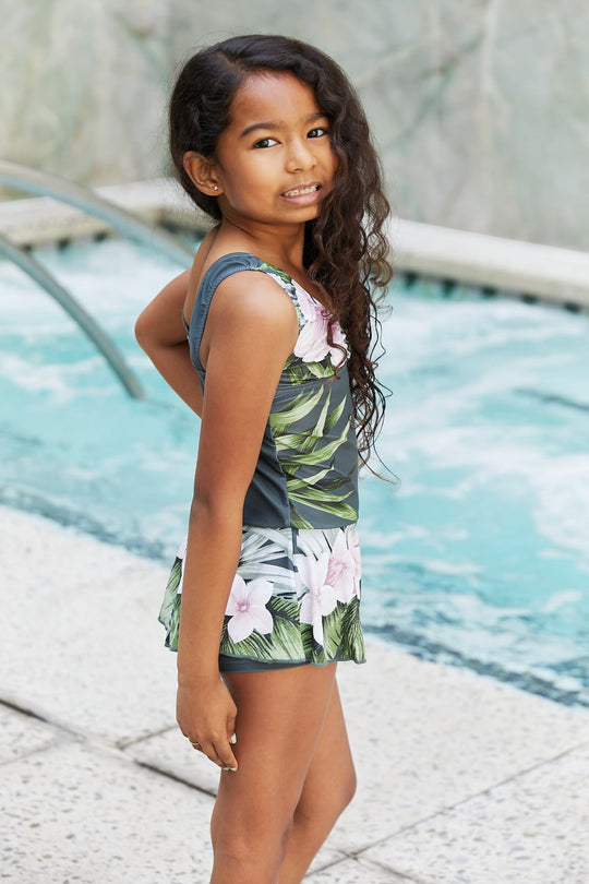 Toddler / Kids - Girls - Marina West Swim Clear Waters Swim Dress in Aloha Forest - Sizes 2-3T-Kids 10/11