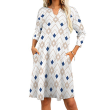 Load image into Gallery viewer, Ti Amo I love you - Exclusive Brand - 7-point Sleeve Dress - Sizes S-5XL
