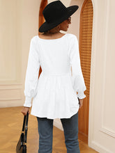 Load image into Gallery viewer, V-Neck Lantern Sleeve Blouse
