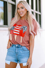 Load image into Gallery viewer, US Flag Round Neck Short Sleeve T-Shirt
