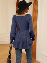 Load image into Gallery viewer, V-Neck Lantern Sleeve Blouse
