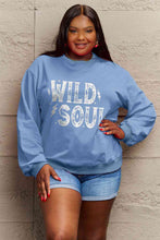 Load image into Gallery viewer, Simply Love Full Size WILD SOUL Graphic Sweatshirt
