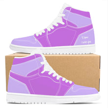 Load image into Gallery viewer, Ti Amo I love you - Exclusive Brand - Mauve &amp; Lavender - High Top Synthetic Leather Sneaker
