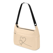 Load image into Gallery viewer, Ti Amo I love you - Exclusive Brand - Bisque - Double Script Heart - Journey Computer Shoulder Bag
