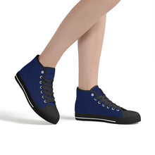 Load image into Gallery viewer, Ti Amo I love you - Exclusive Brand - High-Top Canvas Shoes - Black Soles
