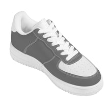 Load image into Gallery viewer, Ti Amo I love you - Exclusive Brand - Dove Gray &amp; White - Low Top Unisex Sneakers - Sizes: Big Kids 4.5-7 / Mens 4.5-14.5 / Womens 5.5-14
